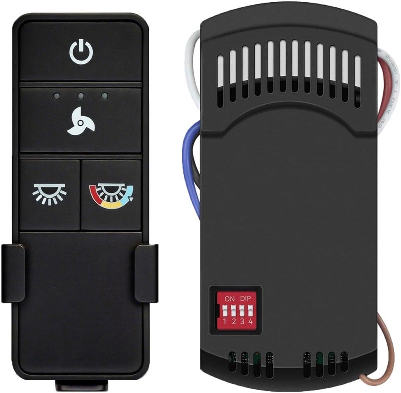 FEKOTS TX028C-S Ceiling Fan Remote Control for Hampton Bay, Hunter, Harbor Breeze - 3 Speed, Light Dimmer Compatible with TX028C, KUJCE10320/TR222A,2AAZPHD3/HD3,98130 - Image 1